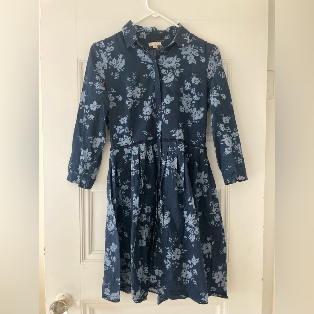 NWT Gap denim floral dress